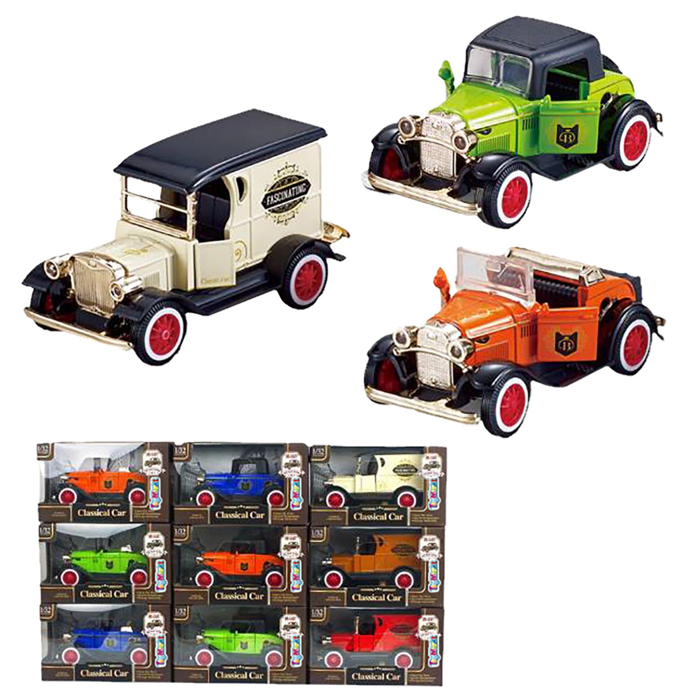 70-2107 ANTIQUE METAL PULL BACK CAR χονδρική, Toys χονδρική