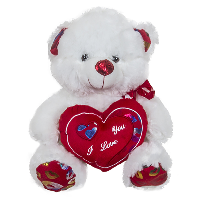 79-370 TEDDY BEAR 29cm HEART PATTERNS χονδρική, Toys χονδρική