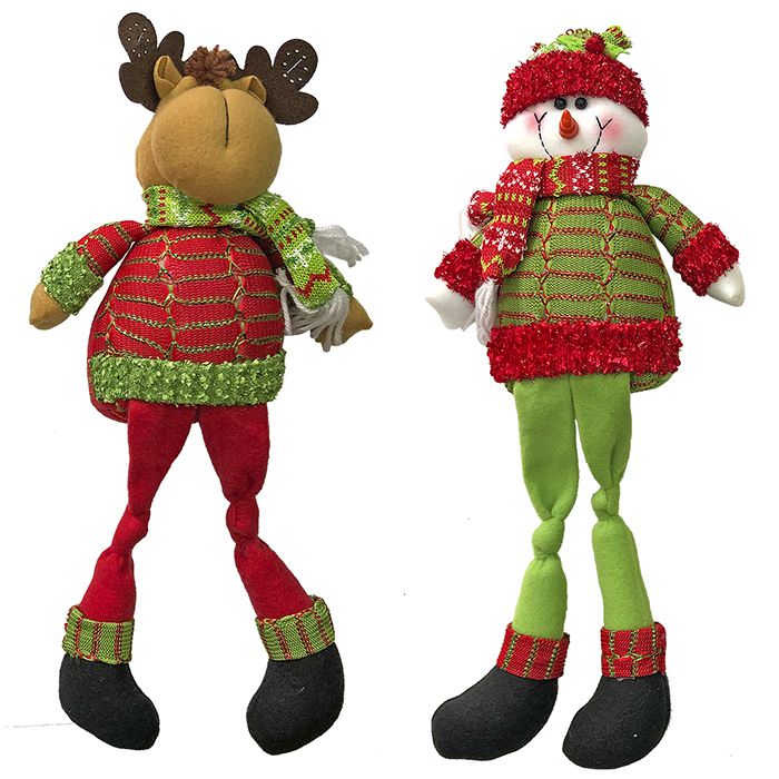 93-2659 ΠΑΝΙΝΗ ΦΙΓΟΥΡΑ XMAS 48x20cm χονδρική, Χριστουγεννιάτικα χονδρική