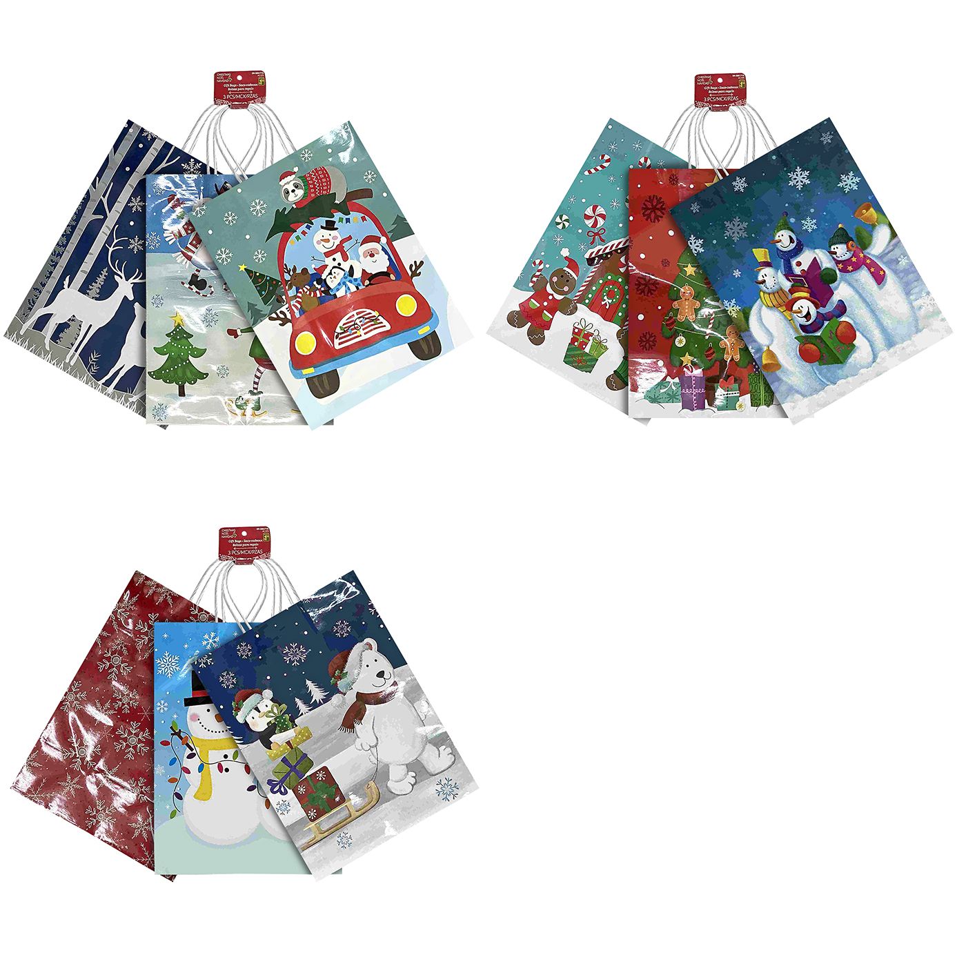 93-3349 XMAS GIFT BAG 25x19.5x12cm χονδρική, Christmas Items χονδρική