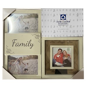 12-1916 ΚΟΡΝΙΖΕΣ ΜΕ ΘΕΜΑ FAMILY ΣΕΤ=37x32cm  ΦΩΤΟ=10x15cm & 10x10cm χονδρική, Δώρα χονδρική