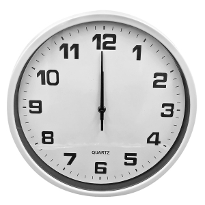 12-1997 Ρολόι Τοίχου Λευκό 30cm χονδρική, Δώρα χονδρική