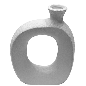 12-2009 ΑΝΘΟΔΟΧΕΙΟ ΚΕΡΑΜΙΚΟ ΑΣΠΡΟ ΟΒΑΛ 26x10cm χονδρική, Δώρα χονδρική