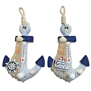 12-2011 ΑΓΚΥΡΑ - ΘΕΡΜΟΜΕΤΡΟ ΞΥΛΙΝΗ ΚΡΕΜΑΣΤΗ 24x12cm χονδρική, Δώρα χονδρική