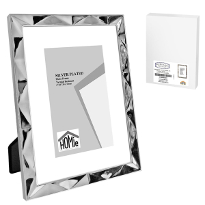 12-2065 Κορνίζα Επάργυρη Πολύγωνο Σχέδιο 10x15cm χονδρική, Δώρα χονδρική