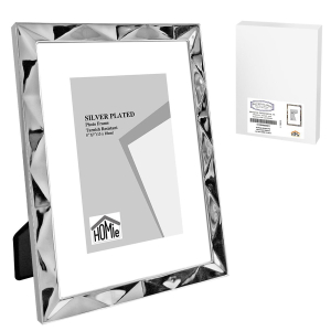 12-2066 Κορνίζα Επάργυρη Πολύγωνο Σχέδιο 13x18cm χονδρική, Δώρα χονδρική