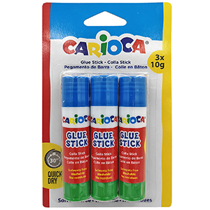 19-180 Κόλα Στικ Carioca σετ=3τεμ 3x10g χονδρική, Σχολικά χονδρική