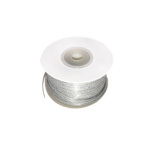 19-307 ΚΟΡΔΕΛΑ ΛΕΠΤΗ ΑΣΗΜΙ ~90m x0,3cm χονδρική, Χριστουγεννιάτικα χονδρική