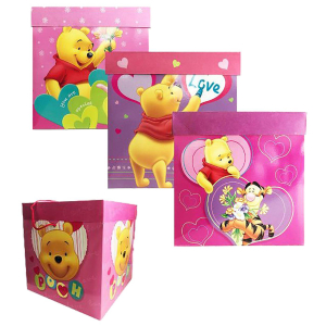 19-339 ΚΟΥΤΙ ΔΩΡΟΥ WINNIE THE POOH (20cm) 20x20x20cm χονδρική, Ψιλικά χονδρική