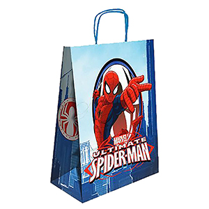 19-366 ΤΣΑΝΤΑ ΔΩΡΟΥ ΧΑΡΤΙΝΗ SPIDERMAN ΘΑΛΑΣΣΙ (40cm) 40x32x14cm χονδρική, Ψιλικά χονδρική