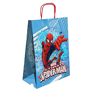 19-369 ΤΣΑΝΤΑ ΔΩΡΟΥ ΧΑΡΤΙΝΗ SPIDERMAN (32cm) 32x24x10cm χονδρική, Ψιλικά χονδρική