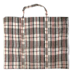 20-1044 ΤΣΑΝΤΑ ΛΑΙΚΗΣ ΜΑΥΡΟ-ΚΟΚΚΙΝΟ 56x48x24cm χονδρική, Είδη Σπιτιού χονδρική