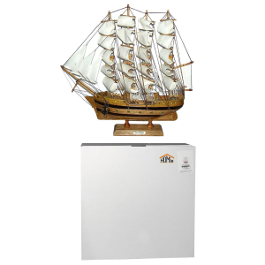 22-2874 Καράβι Ξύλινο 50x45cm χονδρική, Δώρα χονδρική