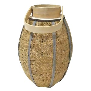 22-2935 ΦΑΝΑΡΙ ΞΥΛΙΝΟ ΜΕ ΛΙΝΑΤΣΑ 35x22cm χονδρική, Δώρα χονδρική