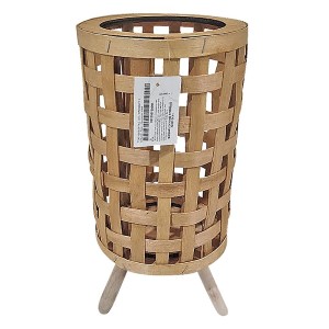 22-2937 ΦΑΝΑΡΙ ΞΥΛΙΝΟ ΤΡΙΠΟΔΟ ΛΕΠΤΟ 37x12cm χονδρική, Δώρα χονδρική