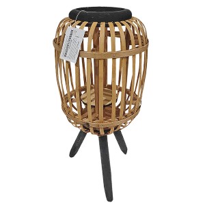 22-2938 ΦΑΝΑΡΙ ΞΥΛΙΝΟ ΤΡΙΠΟΔΟ ΦΑΡΔΥ 48x21cm χονδρική, Δώρα χονδρική