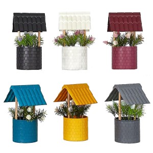 22-2974 ΓΛΑΣΤΡΑΚΙ ΣΠΙΤΑΚΙ ΜΕ ΛΟΥΛΟΥΔΙΑ 20,5x12,5cm χονδρική, Είδη Σπιτιού χονδρική