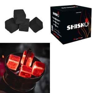 22-2982 Κάρβουνα Καρύδας Shisko για Ναργιλέ 26x26x26mm χονδρική, Ψιλικά χονδρική