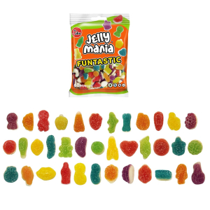 24-154 Ζελίνια Jake fun Tastic Sugared Σακ=100g χονδρική, Τρόφιμα χονδρική