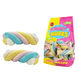 24-158 Marshmallows Καραμέλες Gummy Nubes Twist Σακ=500g χονδρική, Τρόφιμα χονδρική