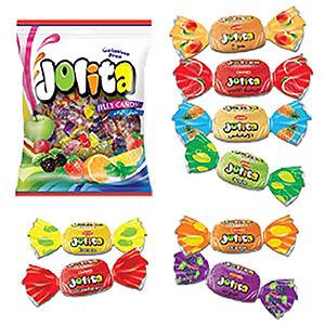 24-173 ΚΑΡΑΜΕΛΕΣ ΖΕΛΕΔΑΚΙΑ ΦΡΟΥΤΩΝ JOLITA ΣΑΚ=500gr χονδρική, Τρόφιμα χονδρική