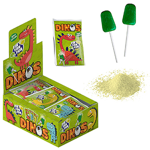 24-176 Γλειφιτζούρι Δεινόσαυρος dip and Lick 9,3gr + 8gr χονδρική, Τρόφιμα χονδρική