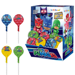 24-181 Γλειφιτζούρι με Τσίχλα pj Mask 16gr χονδρική, Τρόφιμα χονδρική