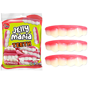 24-88 Ζελίνια Jake Δόντια Σακ=100g χονδρική, Τρόφιμα χονδρική