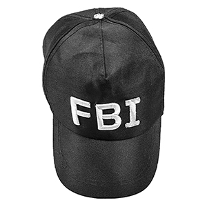 3-1952 Καπέλο Τζόκευ fbi Μαύρο Ενηλίκων  χονδρική, Αποκριάτικα χονδρική