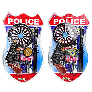 3-1988 Σετ Police 6τεμ με Στόχο Καρ=37x21cm χονδρική, Αποκριάτικα χονδρική