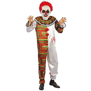 3-2088 Στολή Ανδρική Creepy Clown  χονδρική, Αποκριάτικα χονδρική