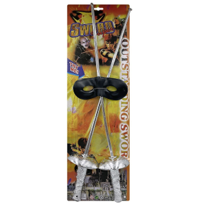 3-312 Σπαθιά Μάσκες σετ=3τεμ Καρ=61x19cm χονδρική, Αποκριάτικα χονδρική