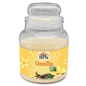 37-450 Κερί Spiced Vanilla σε Βάζο με Καπάκι Μεγάλο 50h 311gr Net, 14,5x11cm χονδρική, Δώρα χονδρική
