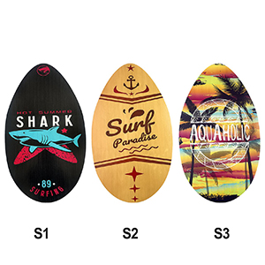 42-2143 ΣΑΝΙΔΑ ΞΥΛΙΝΗ SURF SKIMBOARD 76x45cm χονδρική, Καλοκαιρινά χονδρική