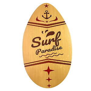 42-2143 ΣΑΝΙΔΑ ΞΥΛΙΝΗ SURF SKIMBOARD 76x45cm χονδρική, Καλοκαιρινά χονδρική
