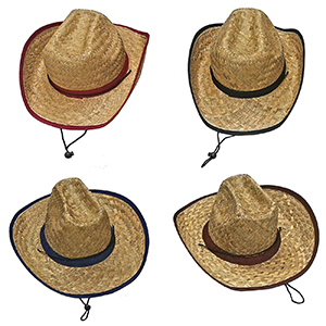 42-234 ΚΑΠΕΛΟ COWBOY ΨΑΘΙΝΟ ΕΝΗΛΙΚΩΝ 35,5cm χονδρική, Καλοκαιρινά χονδρική