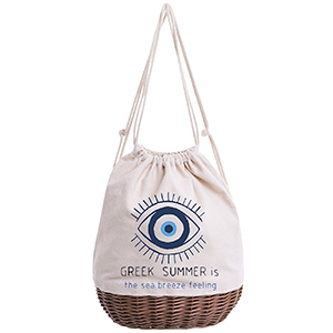 42-2344 ΤΣΑΝΤΑ ΠΟΥΓΚΙ ΜΕ ΠΑΤΟ ΚΑΛΑΘΙ Υ:36cm  ΒΑΣΗ:29x22cm χονδρική, Καλοκαιρινά χονδρική