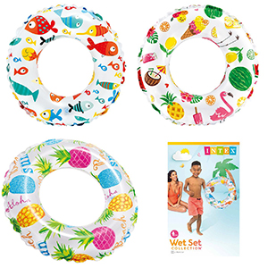 42-2674 ΣΩΣΙΒΙΟ ΚΟΥΛΟΥΡΑ ΜΕ ΣΧΕΔΙΑ INTEX ø51cm χονδρική, Καλοκαιρινά χονδρική