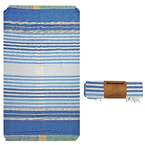 42-2704 ΠΕΤΣΕΤΑ ΘΑΛΑΣΣΗΣ PESTEMAL LUREX ΑΣΗΜΙ 90x180cm  ~280gr χονδρική, Καλοκαιρινά χονδρική