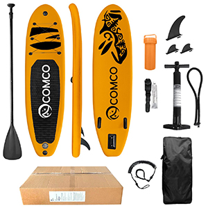 42-2722 Sup φουσκωτή σανίδα 10 feet ΜΕΓΙΣΤΟ ΦΟΡΤΙΟ: 150kg. ΒΑΡΟΣ ΣΑΝΙΔΑΣ=11.1kg, ΜΗΚΟΣ=300cm(~10FEET), ΠΛΑΤΟΣ=76cm, ΠΑΧΟΣ=15cm χονδρική, Καλοκαιρινά χονδρική
