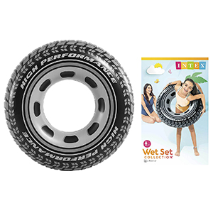 42-2843 Φουσκωτή ρόδα μαυρόασπρη intex 91cm χονδρική, Καλοκαιρινά χονδρική