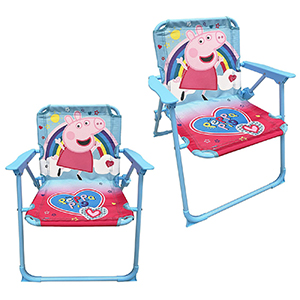 42-2961 Καρεκλάκι Μεταλλικό Αναδιπλωμένο Peppa pig 53x38x27cm χονδρική, Καλοκαιρινά χονδρική
