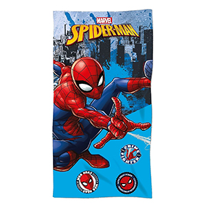 42-2984 ΠΕΤΣΕΤΑ ΘΑΛΑΣΣΗΣ ΜΙΚΡΟΙΝΕΣ SPIDERMAN ΓΑΛΑΖΙΟ ΦΟΝΤΟ 140x70cm χονδρική, Καλοκαιρινά χονδρική