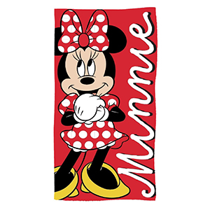 42-3016 ΠΕΤΣΕΤΑ ΘΑΛΑΣΣΗΣ ΜΙΚΡΟΙΝΕΣ MINNIE ΚΟΚΚΙΝΗ 140x70cm χονδρική, Καλοκαιρινά χονδρική