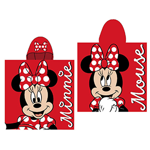 42-3022 ΠΕΤΣΕΤΑ ΘΑΛΑΣΣΗΣ ΠΟΝΤΣΟ ΜΙΚΡΟΙΝΕΣ MINNIE ΚΟΚΚΙΝΗ 100x50cm χονδρική, Καλοκαιρινά χονδρική