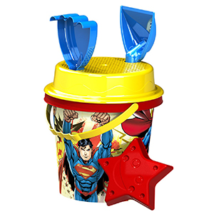 42-761 ΚΟΥΒΑΔΑΚΙ SUPERMAN ΣΕΤ=5ΤΕΜ Φ17cm χονδρική, Καλοκαιρινά χονδρική