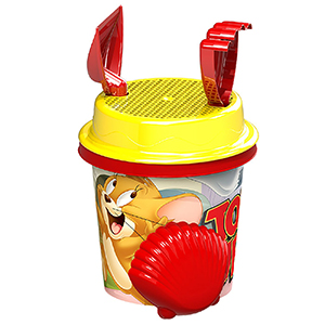 42-764 ΚΟΥΒΑΔΑΚΙ TOM & JERRY ΣΕΤ=5ΤΕΜ Φ17cm χονδρική, Καλοκαιρινά χονδρική