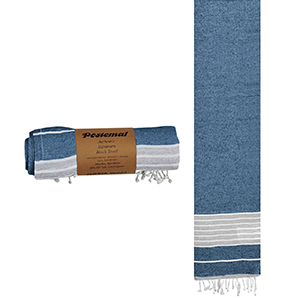 42-823 Πετσέτα θαλάσσης pestemal γκρί ρίγες ~280g 90x180cm χονδρική, Καλοκαιρινά χονδρική