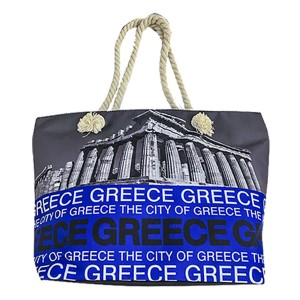 42-838 ΤΣΑΝΤΑ ΠΑΡΑΛΙΑΣ ΣΧΟΙΝΙ GREECE 51x35x16cm χονδρική, Καλοκαιρινά χονδρική