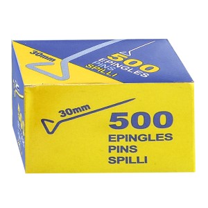 50-1261 ΑΚΙΔΕΣ ΓΡΑΦΕΙΟΥ ΣΕΤ=500ΤΕΜ LUS  MONDIAL 3cm χονδρική, Σχολικά χονδρική